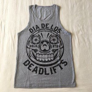 "Dia De Los Deadlifts" Tank Top  NWOT Men's Small